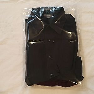 Large Slim Fit Apt 9 Black Long Sleeve